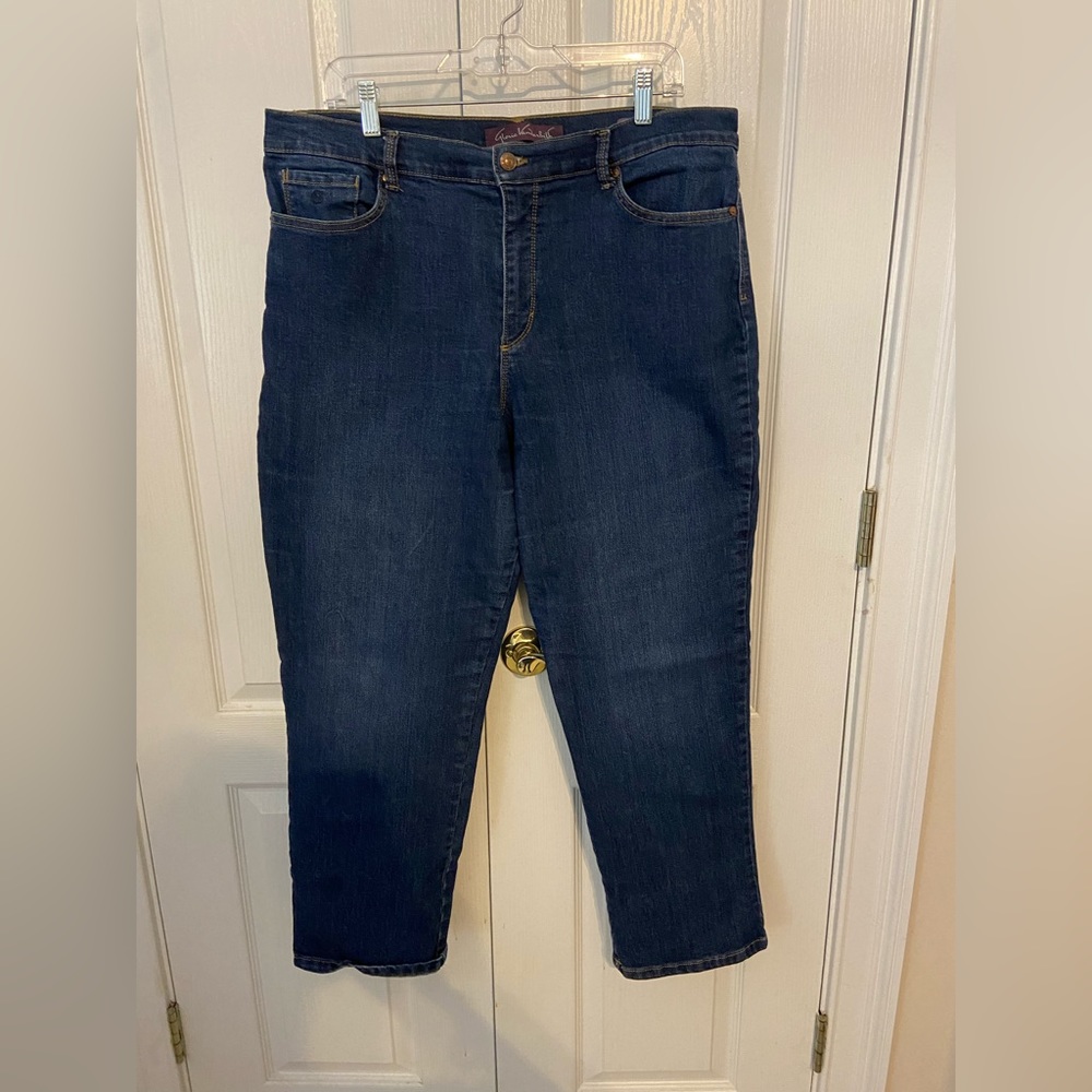Gloria Vanderbilt Amanda Jean 18 Short Dark Rinse